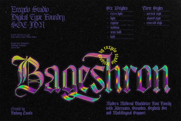 Bageshron Typeface Review: Medieval Style for Modern Web Design