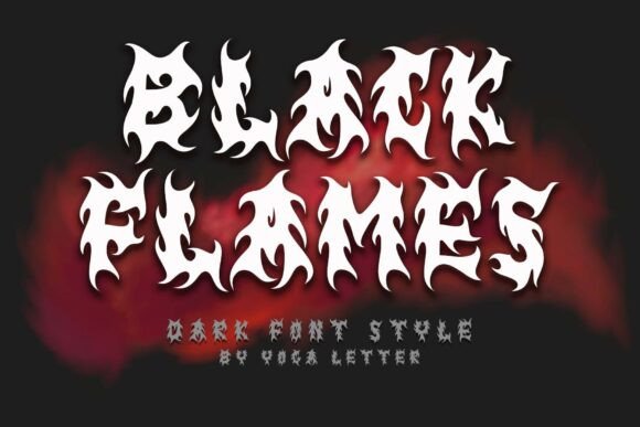 Black Flames: The Bold Typeface for High-Impact Editorial Design