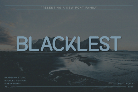 Blacklest Rounded: The All-Caps Typeface for Bold Brand Identities