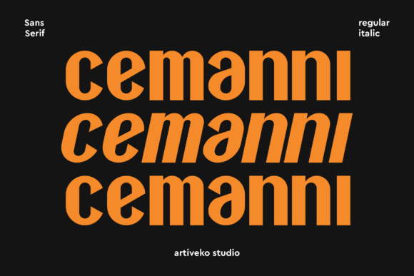 Cemanni: The Modern Sans Serif Font for Bold Brand Identity