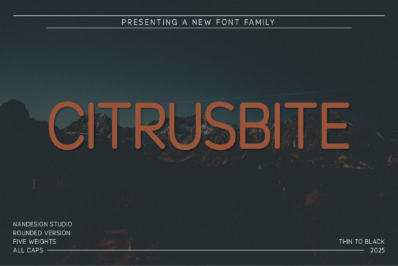 Citrusbite Rounded: The Friendly Typeface for Modern Brands