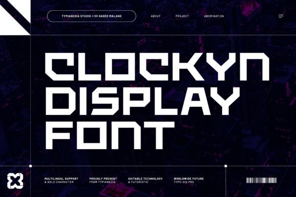 Clockyn: A Futuristic Sans Serif for Modern Editorial Design