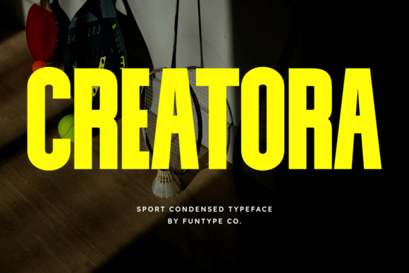 Creatora: The Bold Display Font for High-Energy Brand Identity