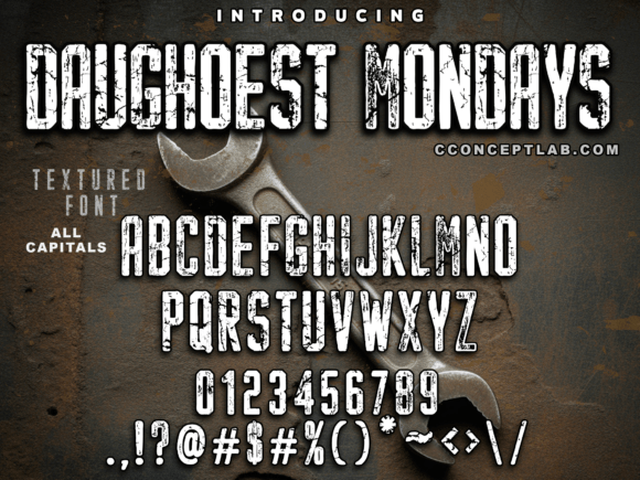 Daughoest Mondays: The Bold Serif Font for High-Impact Marketing