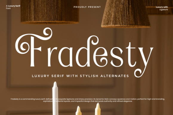 Elevate Your Editorial Design with the Fradesty Typeface