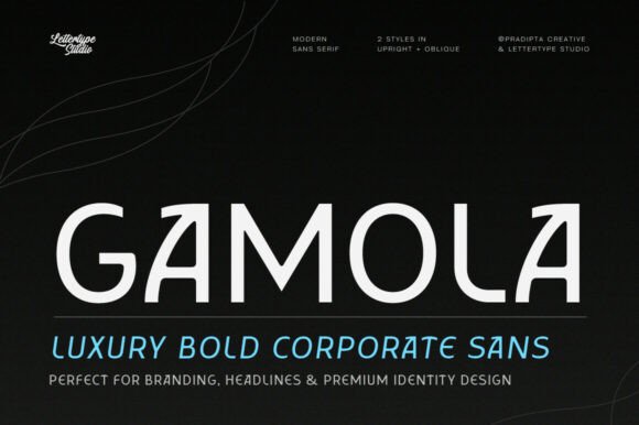 Gamola: The Premium Sans Serif Font for Handmade Brands