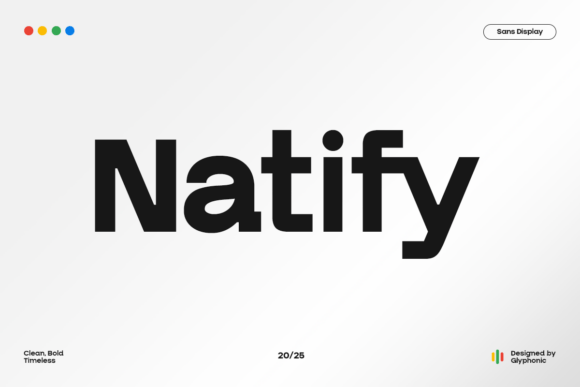 Gc Natify: A Bold Sans Serif Typeface for Modern Editorial Design