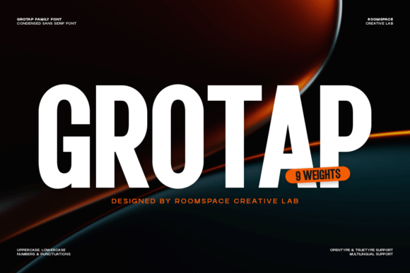 Grotap: The Bold Sans Serif Typeface for Modern Editorial Design
