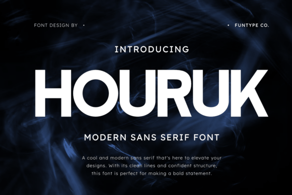 Houruk Typeface: The Modern Font for Polished Small Business Branding