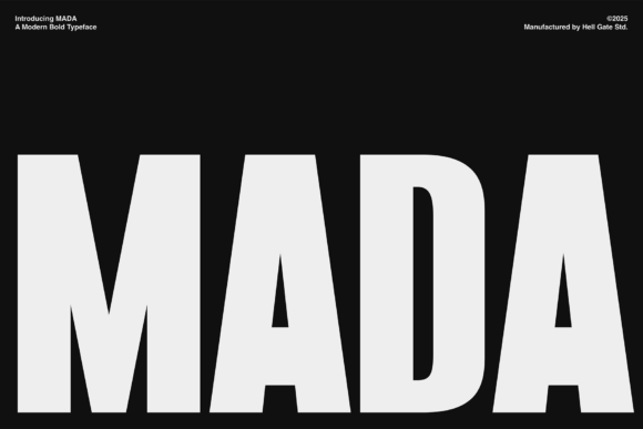 Mada Sans Regular: The Bold Typeface for Modern Handmade Brands