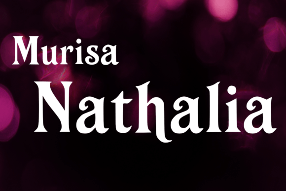 Murisa Nathalia: A Premium Serif Font for Elegant Branding