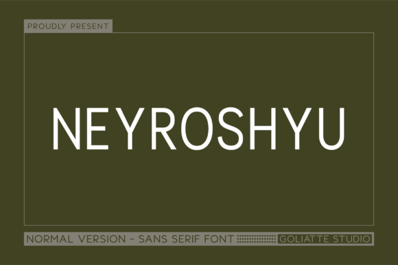 Neyroshyu: A Modern Sans Serif Typeface for Editorial Design