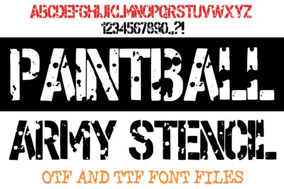 Paintball Army Stencil: The Bold Typeface for Scroll-Stopping Campaigns