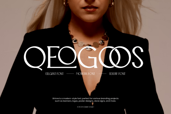 Qeogoos: A Bold Serif Typeface for Authentic Brand Identity