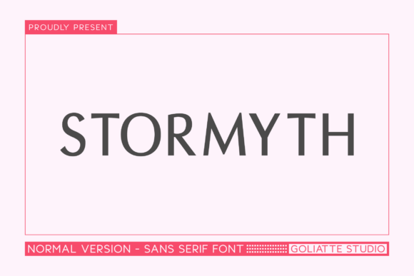 Stormyth: The Premium Sans Serif Typeface for Modern Branding