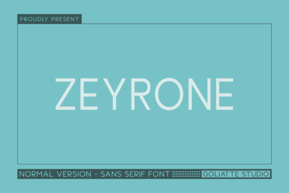Zeyrone: The Modern Sans Serif Typeface for Polished Brand Identity